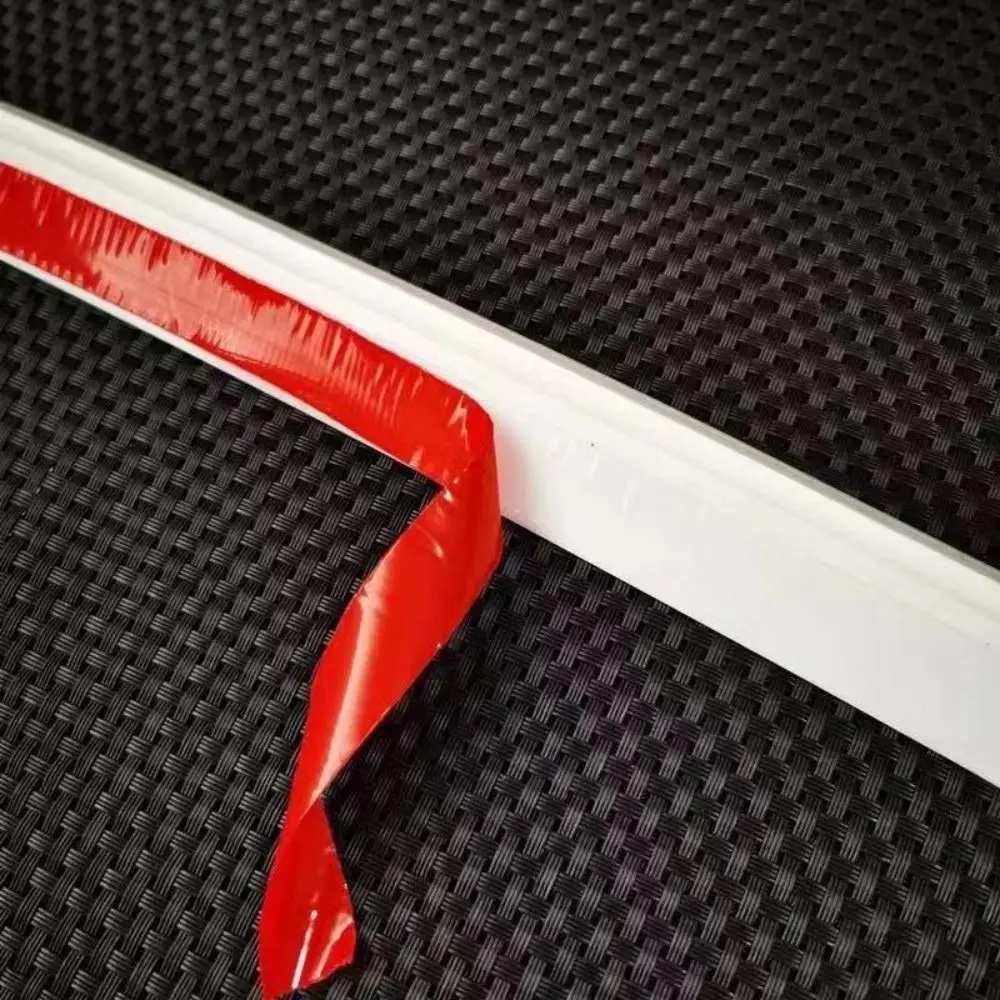 شريط سدادة مياه أسود/أبيض قابل للانحناء، حاجز مياه من السيليكون ذاتي اللصق، فصل جاف ورطب مقاوم للماء #2