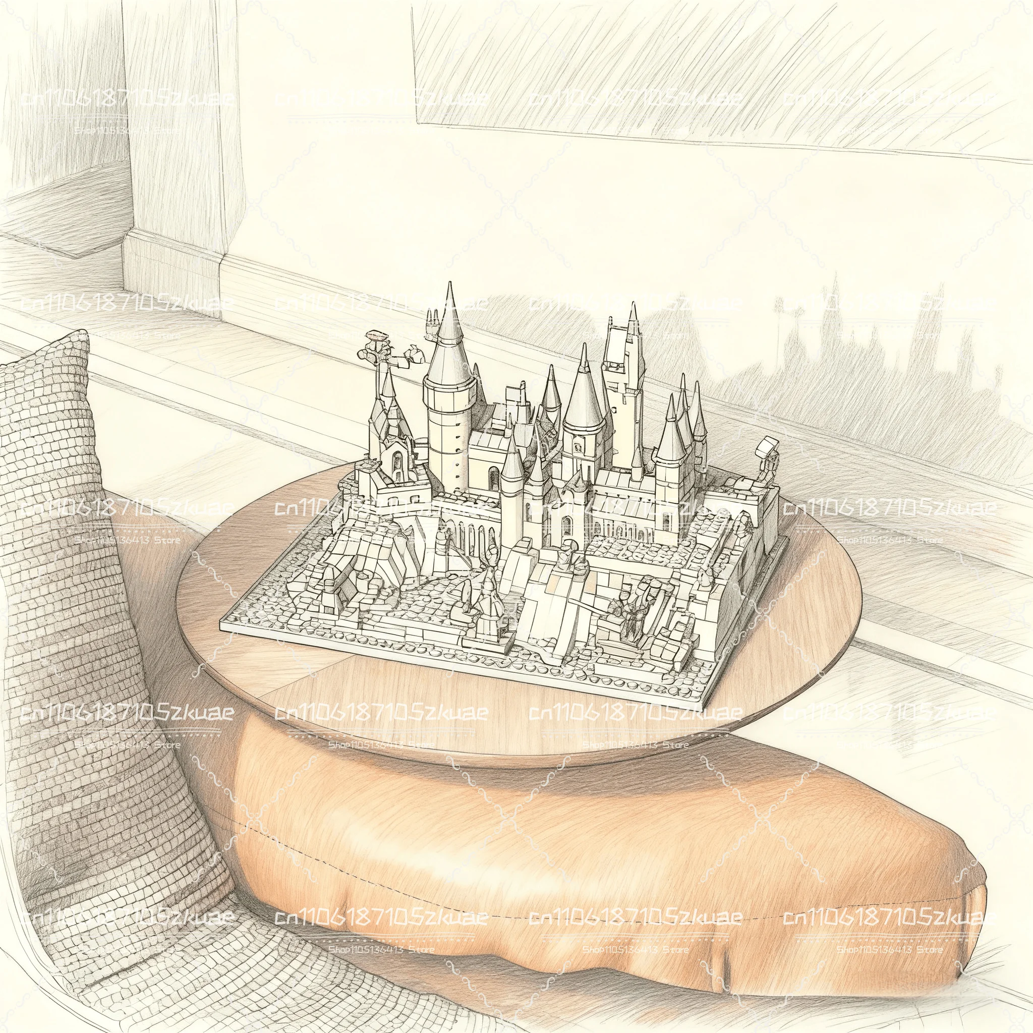 nouveau-kit-de-construction-de-modeles-de-chateau-moc-pour-adultes-ensemble-d'architecture-sur-le-theme-du-film-cadeau-d'exposition-a-collectionner-pour-adolescents