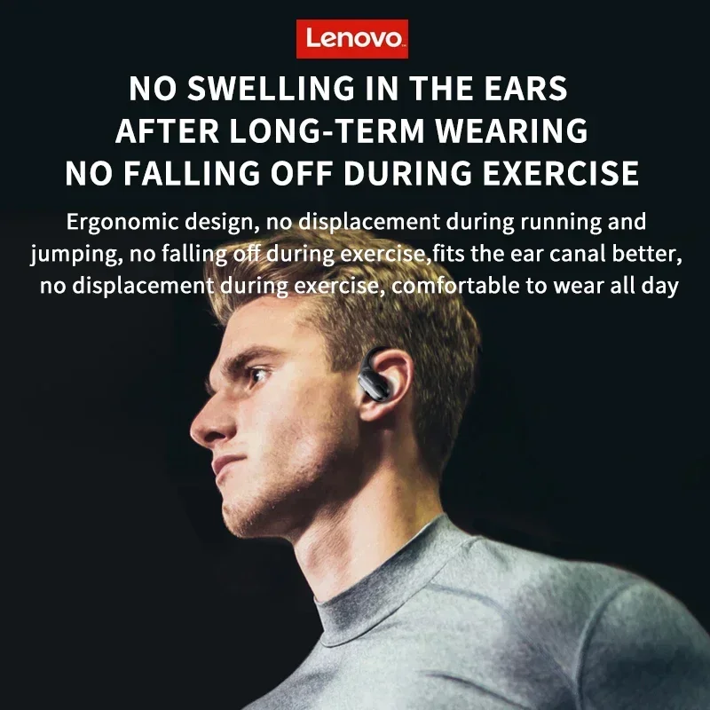 لينوفو ثينك بلس سماعة XT80 سماعة لاسلكية تعمل بالبلوتوث الرياضة الحد من الضوضاء سماعات الأذن HiFi ستيريو لعبة الموسيقى سماعات الاستعداد الطويل