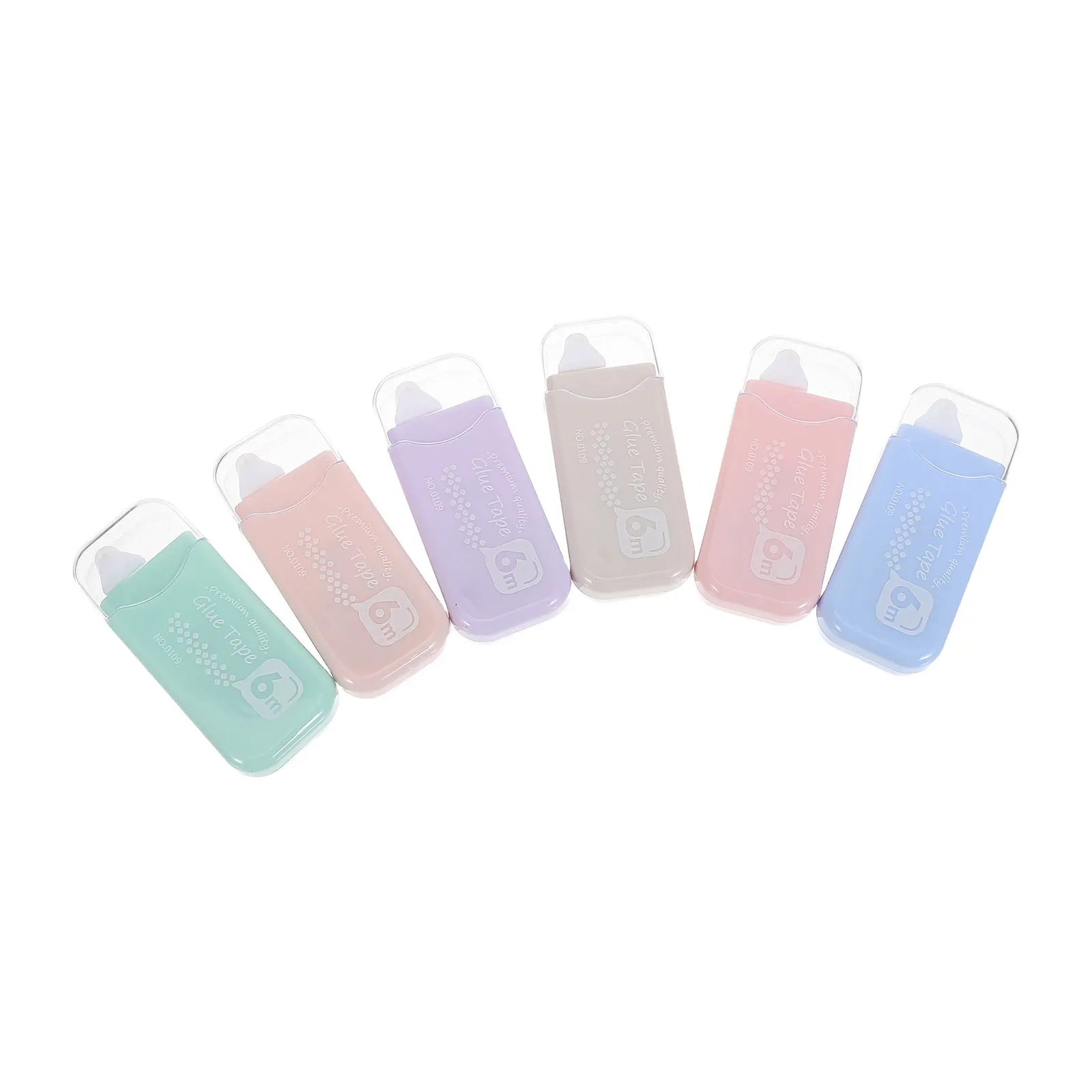 6Pcs Double Sided Tape Roller Dot Glue Adhesive Scrapbook Craft Tape Strong Initial Tack for Journaling Use Scrapbook Glue