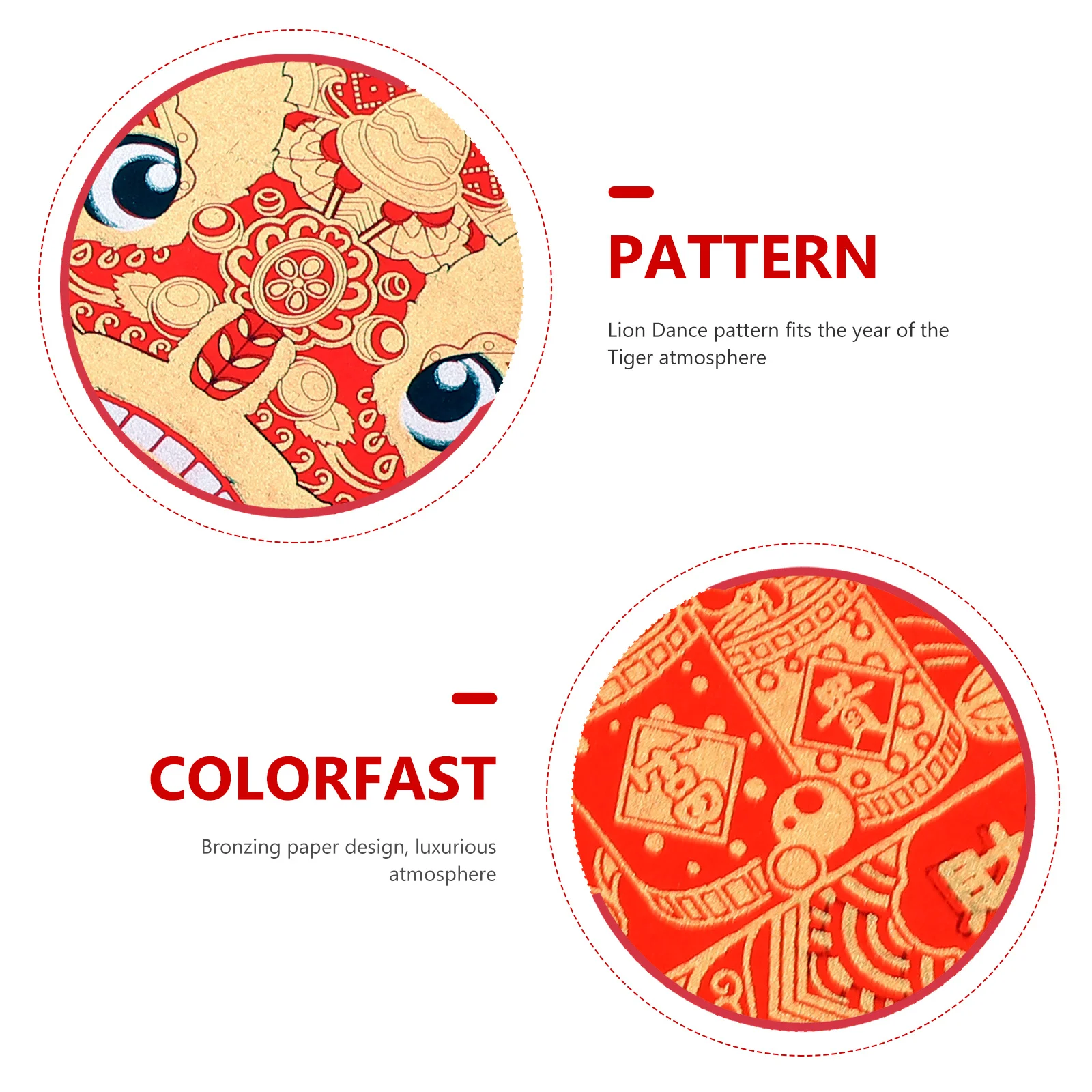 

10Sets Spring Festival Red Xuan Paper DIY Couplets Material for Chinese New Year Calligraphy Writing Festival Decoration