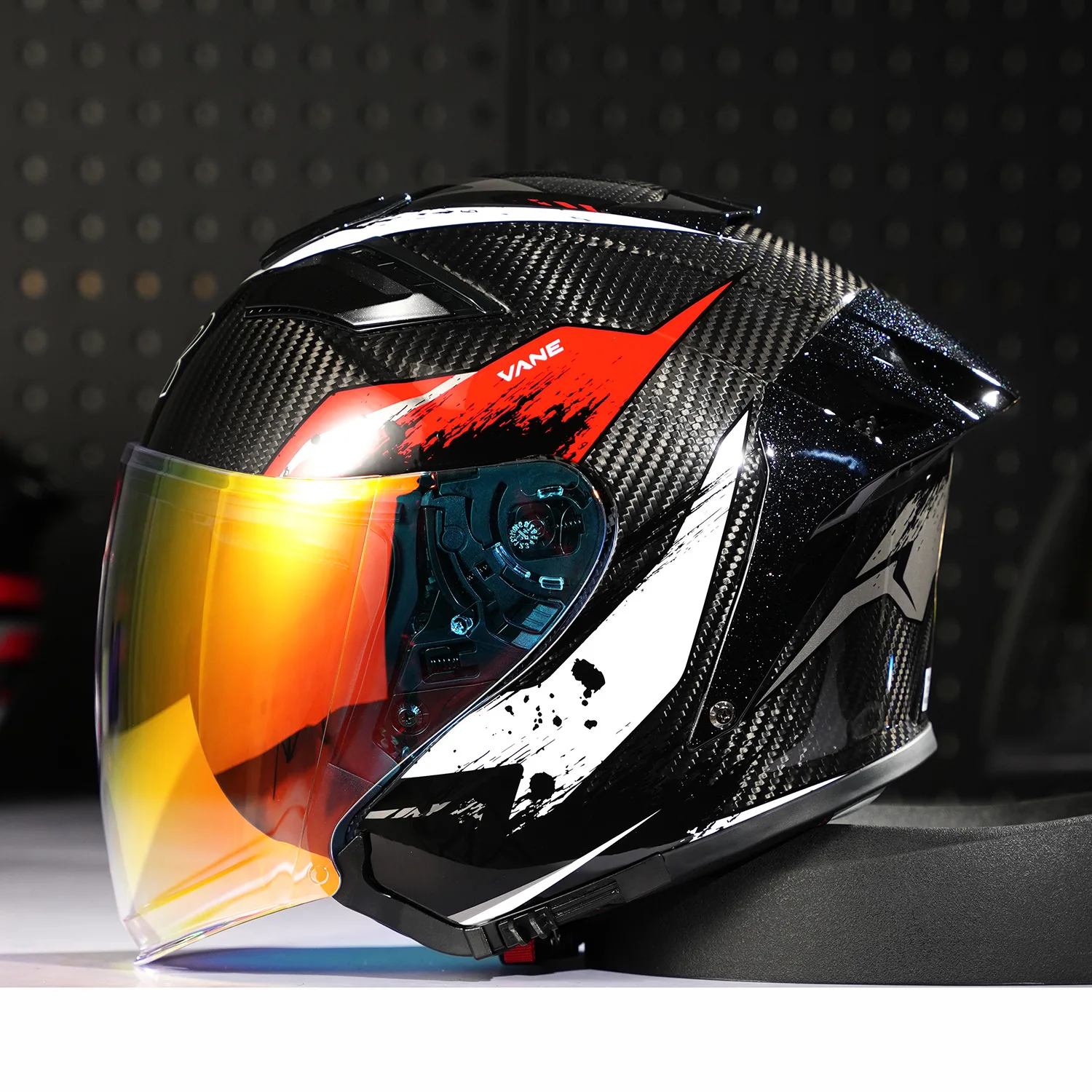 Casco da moto aperto 3/4 in fi - Carbon Fiber Lightweight Motorcycle Helmet recensione e prezzo