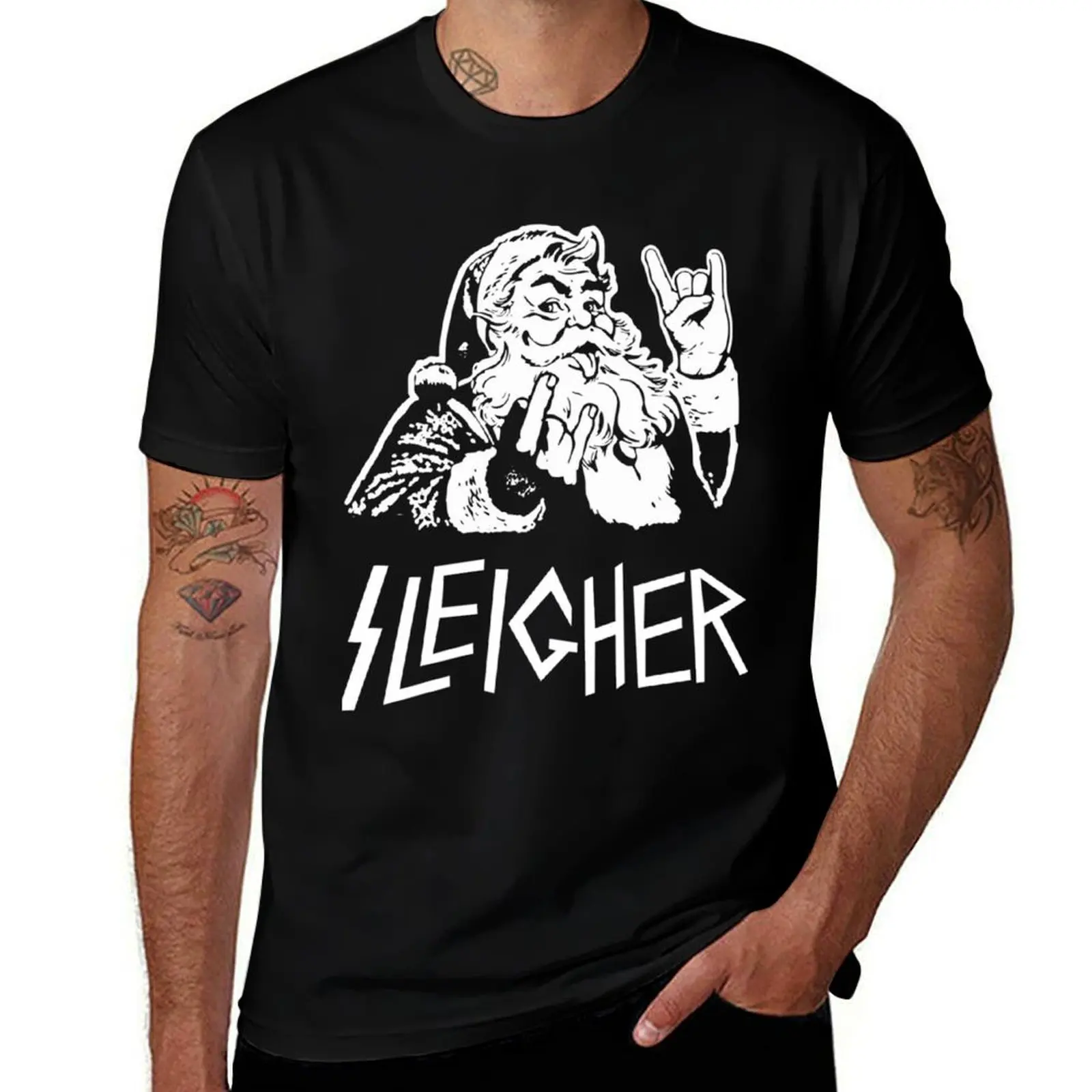 Hail Sleigher T-Shirt Running Gym Short Sleeve Sports Tee T-Shirt