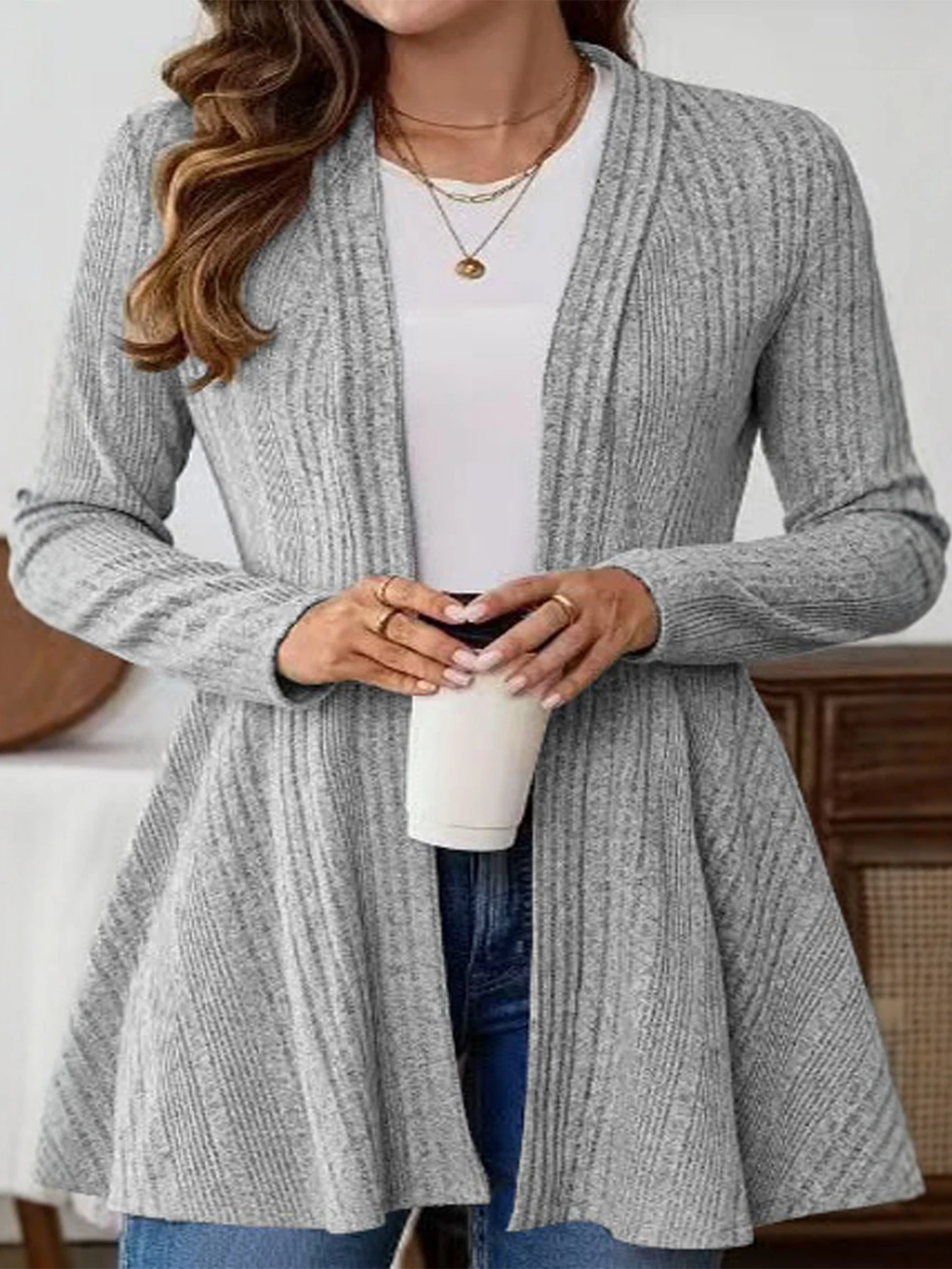 

Женская осенняя куртка, однотонная, с длинным рукавом, с открытой строчкой, повседневная, с заниженной талией, базовая повседневная одежда