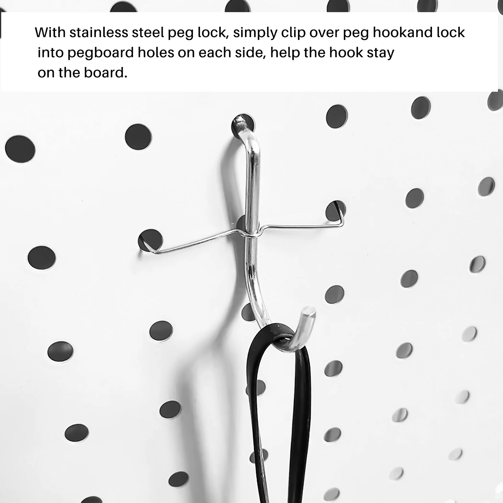 ABZC-80 Piece Pegboard Hooks Assortment With Pegboard Bins, Peg Locks, For Organizing Various Tools For Kitchen Craft Room