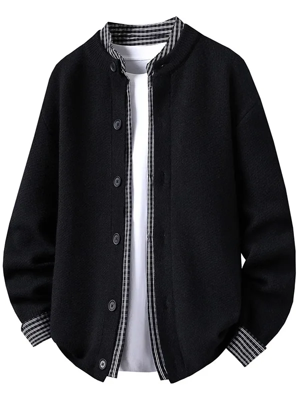 

Мужской осенний вязаный свитер с длинным рукавом и круглым вырезом, повседневный свободный крой, модная верхняя одежда, бренд Carval Wolf, полиэстер