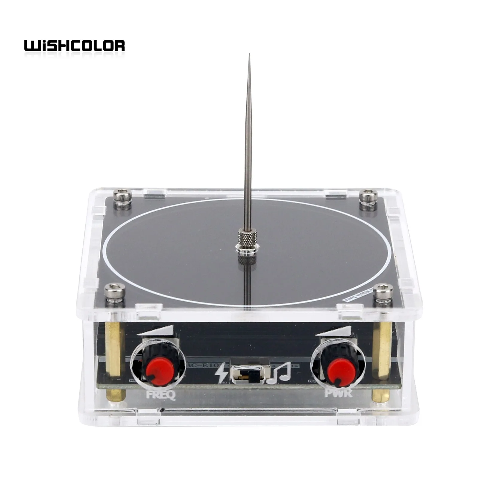 Wishcolor AC-E103 Mini Tesla Coil Bluetooth Music Tesla Coil with Lightning and Music Modes for DIY Projects