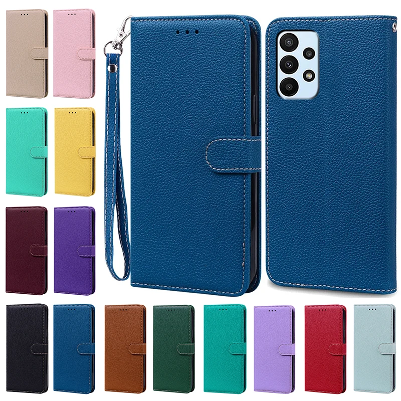 

For Samsung A53 5G Case Luxury Leather Wallet Flip Case For Samsung Galaxy A73 A53 A33 5G Fashion Silicon Cover Cute Fundas Para