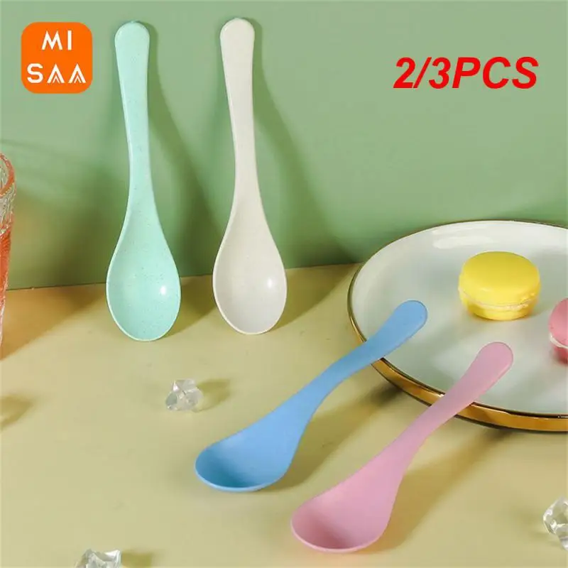 2/3PCS Kitchen Accessories Child Dessert Durable 16.5*3.9cm Spoon Rests And Pot Clamps Rice Paste Spoon Baby Food Rice Cereal