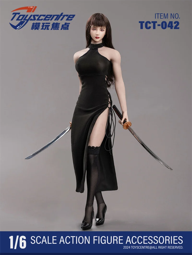 Toyscentre TCT-042 1/6 หญิงสีดํา Strapless High เอว Hollow Slim ชุดถุงน่อง Fit 12 "Action Figure Body ตุ๊กตา