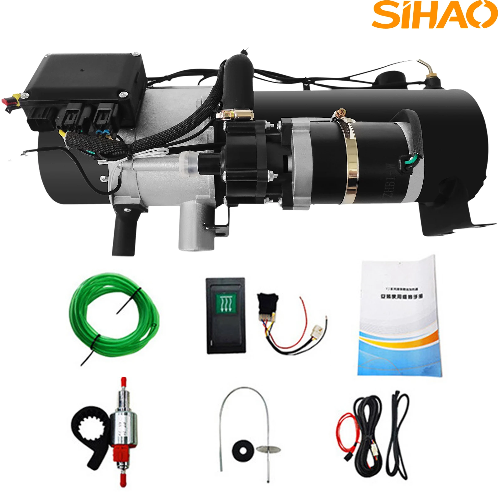 SIHAO VEVOR autó előmelegítő dízelfűtés 10kw vízmelegítő autó üzemanyag-fűtő jármű fűtés telepítés fűtőkazán