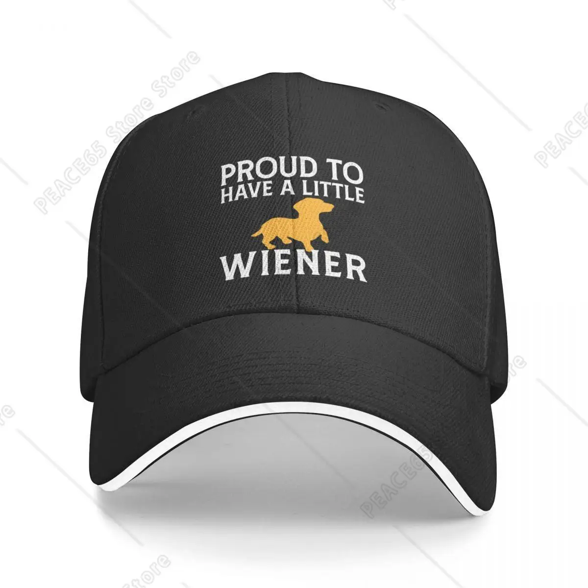 

Funny Saying For Wiener Owners Proud To Have A Little Wiener Cap Baseball Cap Fur Hat Golf Hat Women Men'S