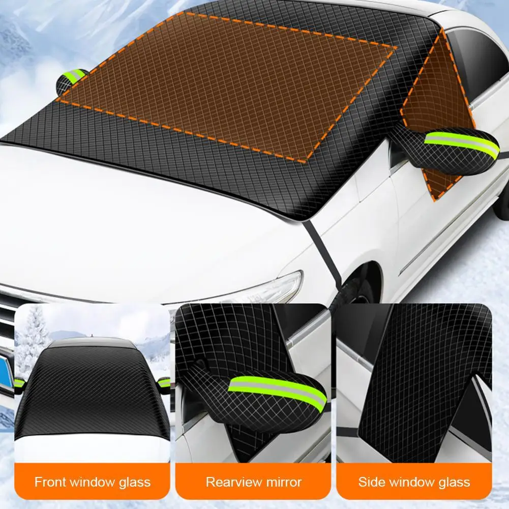 Car Windshield Snow Protector Front Windscreen Cover Sun Shade Waterproof Summer and Winter Dual-purpose Sunshade Snow Shiled
