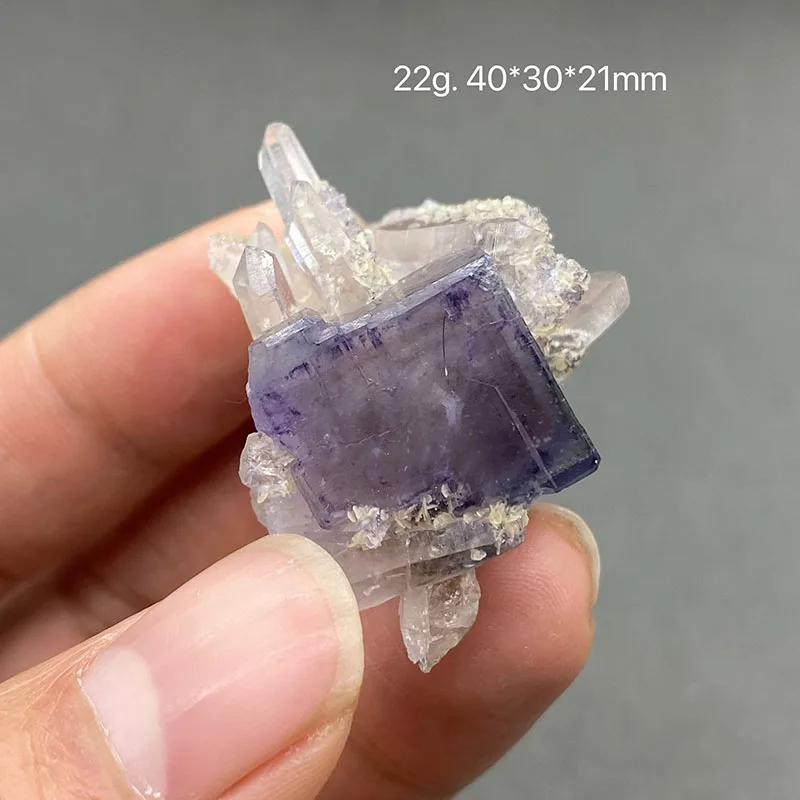 100% Natural China Hunan Yaogangxian Fluorite Crystal Rough Stone Quartz Mineral Healing Crystal