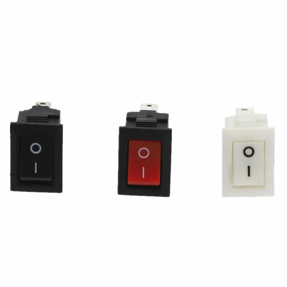 Push Button Rocker Switch 2/3/4/6 Pin Position 250V Snap-in Light On Off On Smart Eletronics Switches Waterproof Cap Cover Led