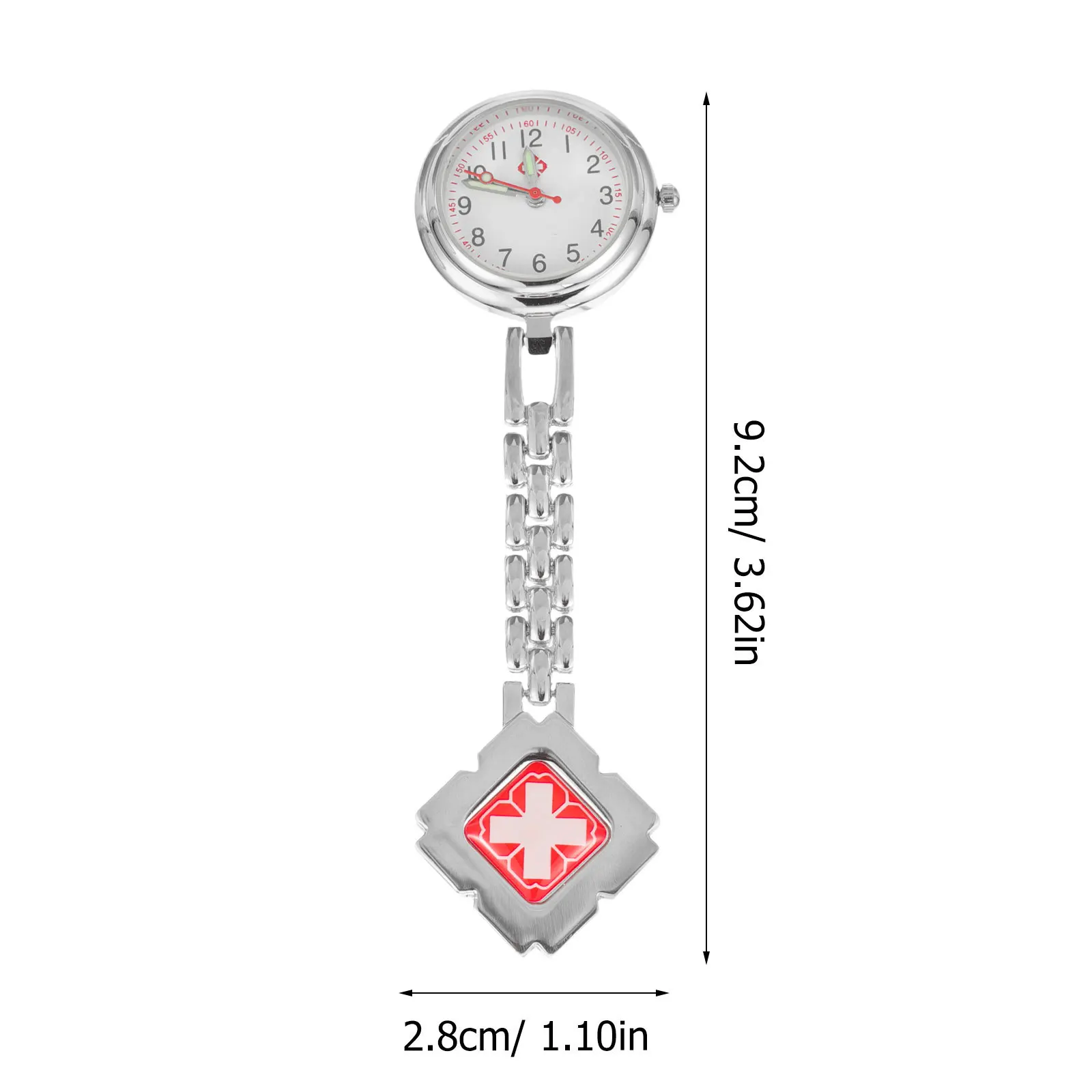 Nurse Pocket Watch Clip on Fob Stylish Durable Accurate Timekeeping Practical for Indoor Work Hospital School Supermarket