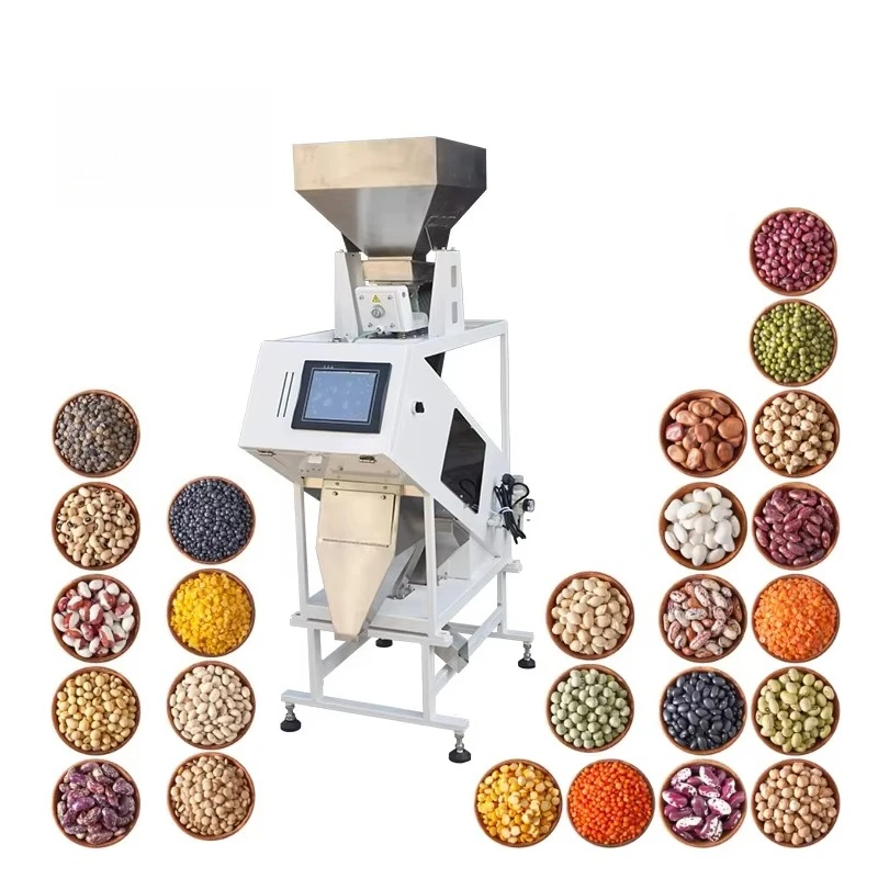 New Design Small CCD Wheat Rice Color Sorter Machine Grain Seeds Coffee Beans Color Sorter Coffee Beans Sorting Machine