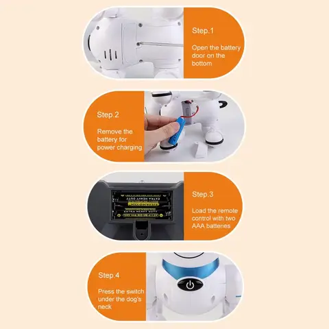 नया ध्वनि के साथ एलईडी आंखें रिमोट कंट्रोल रोबोट कुत्ता खिलौना स्पर्श बातचीत बुद्धिमान इलेक्ट्रॉनिक पालतू जानवर खिलौने रोबोट कुत्ते कार्रवाई 6 best sales चतुर कुत्ता - №2