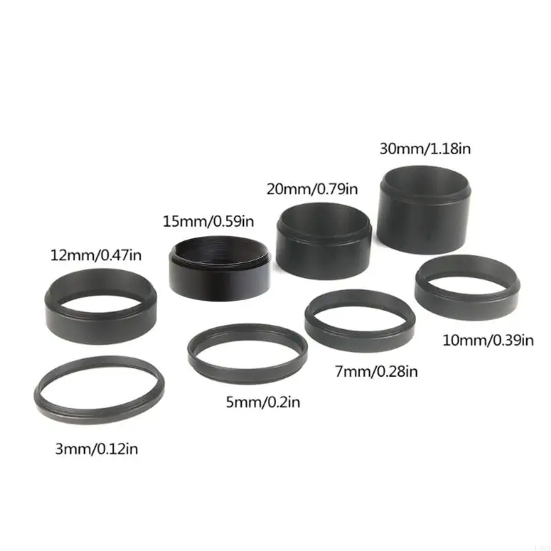 

L4MA Astromania Astronomical T2-Extension Tube for Cameras Eyepieces Length 3/5/7/10/12/15/20/30mm M48x0.75 on Both Sides