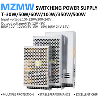 Triple Output Switching Power Supply 30W 50W 60W 100W 350W 500W AC/DC 5V 15V -15V 12V 24V Driver Transformer SMPS -A/B/C/D