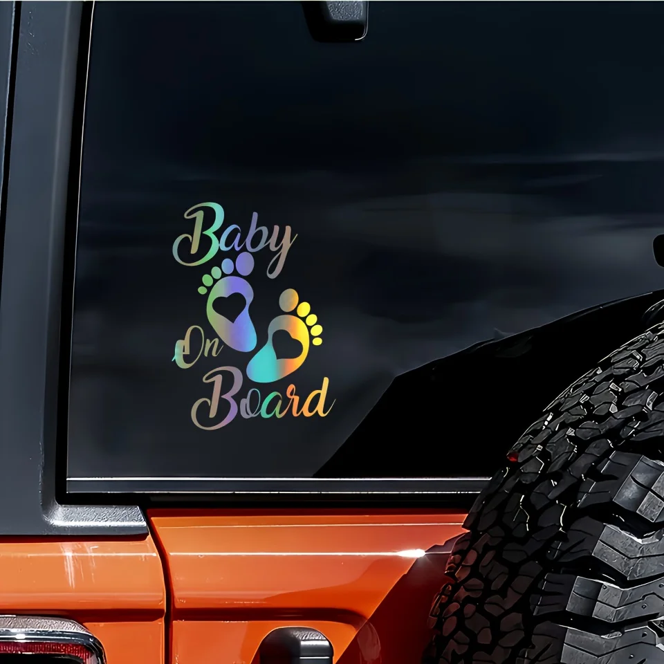 Car Stickers, Footboard Babyonboard Car Stickers, Creative Car Decals, A Must-Have for Mothers and Infants