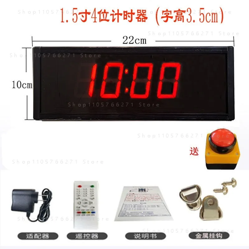 Dual-Side Electronic Timer Countdown Clock for Basketball Exam Marathon Climbing