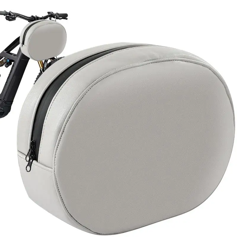 Bicycle Storage Bag Front Double Layer Double Zipper Design Bags For Cycling Scooters Front Storage Bag Moto Pouch Accessories