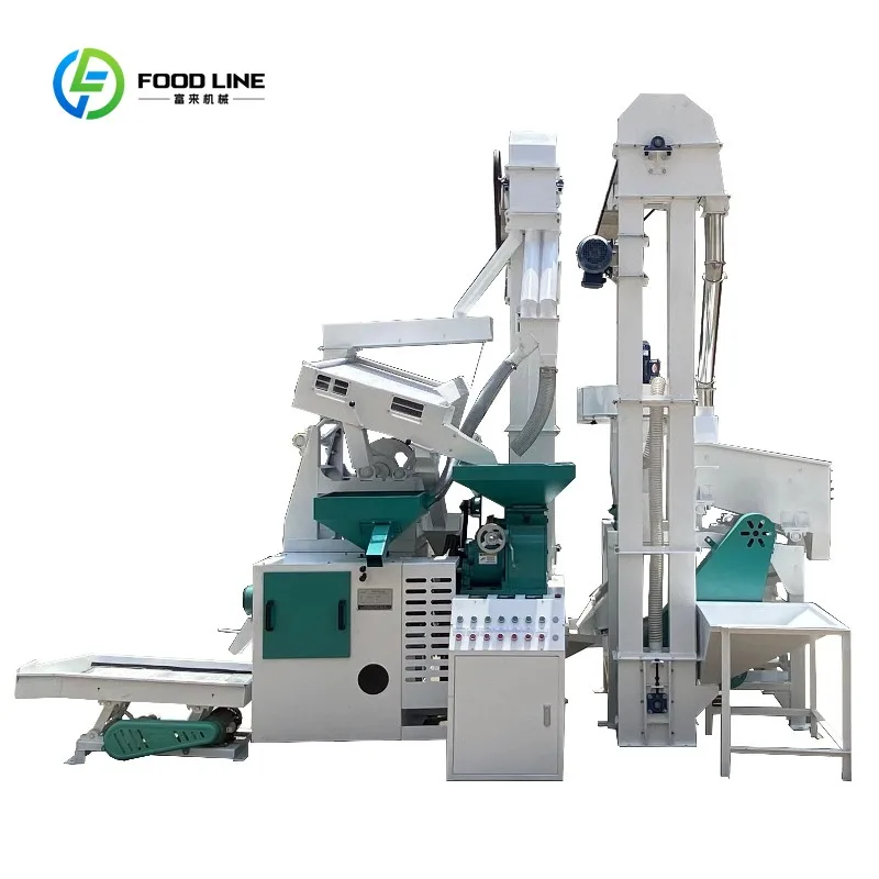 Customized 600-1000kg/h Multi-pass Rice Milling Machine Combined Rice Mill for Commercial Grain Processing Small Rice Mills