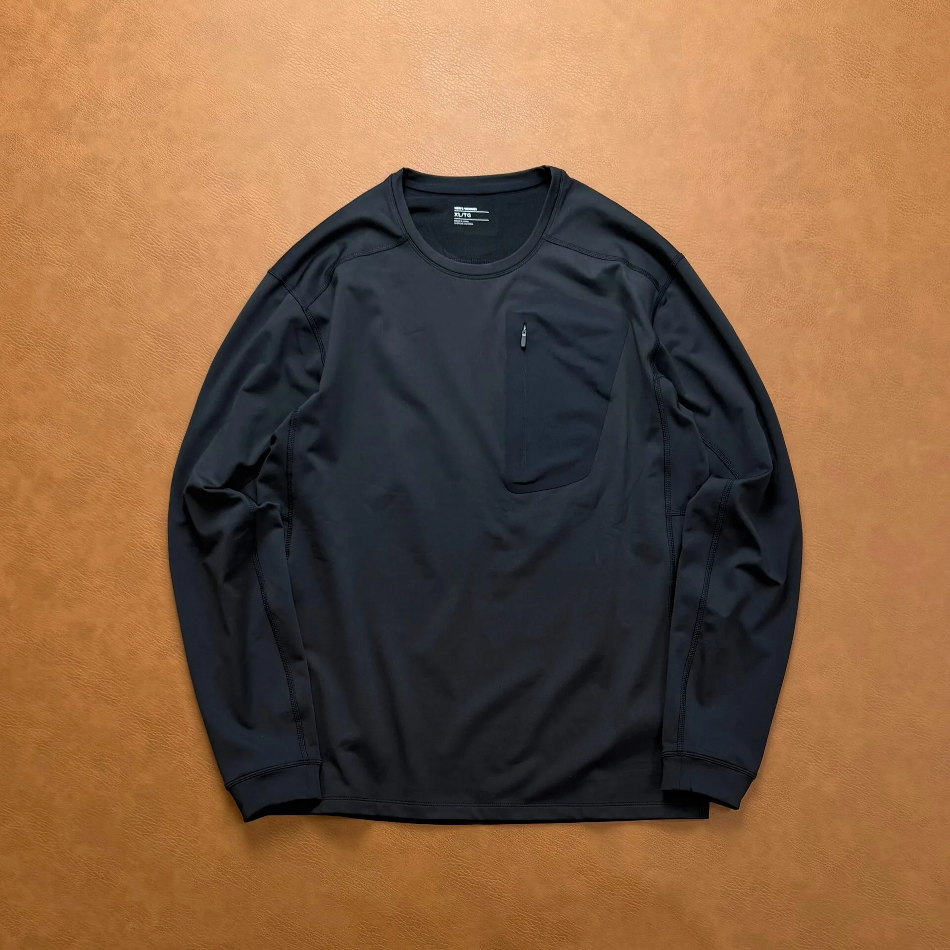 Crew neck outdoor functional technology velvet sports cycling T-shirt