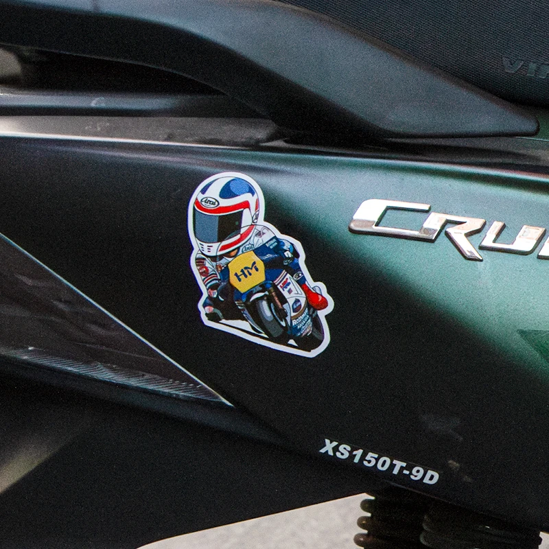 3D Motorcycle Cartoon Car Body Tip Decoration Stickers Race Car for Honda Yamaha Bmw Cafe Racer Emblem Badge Decals Modified