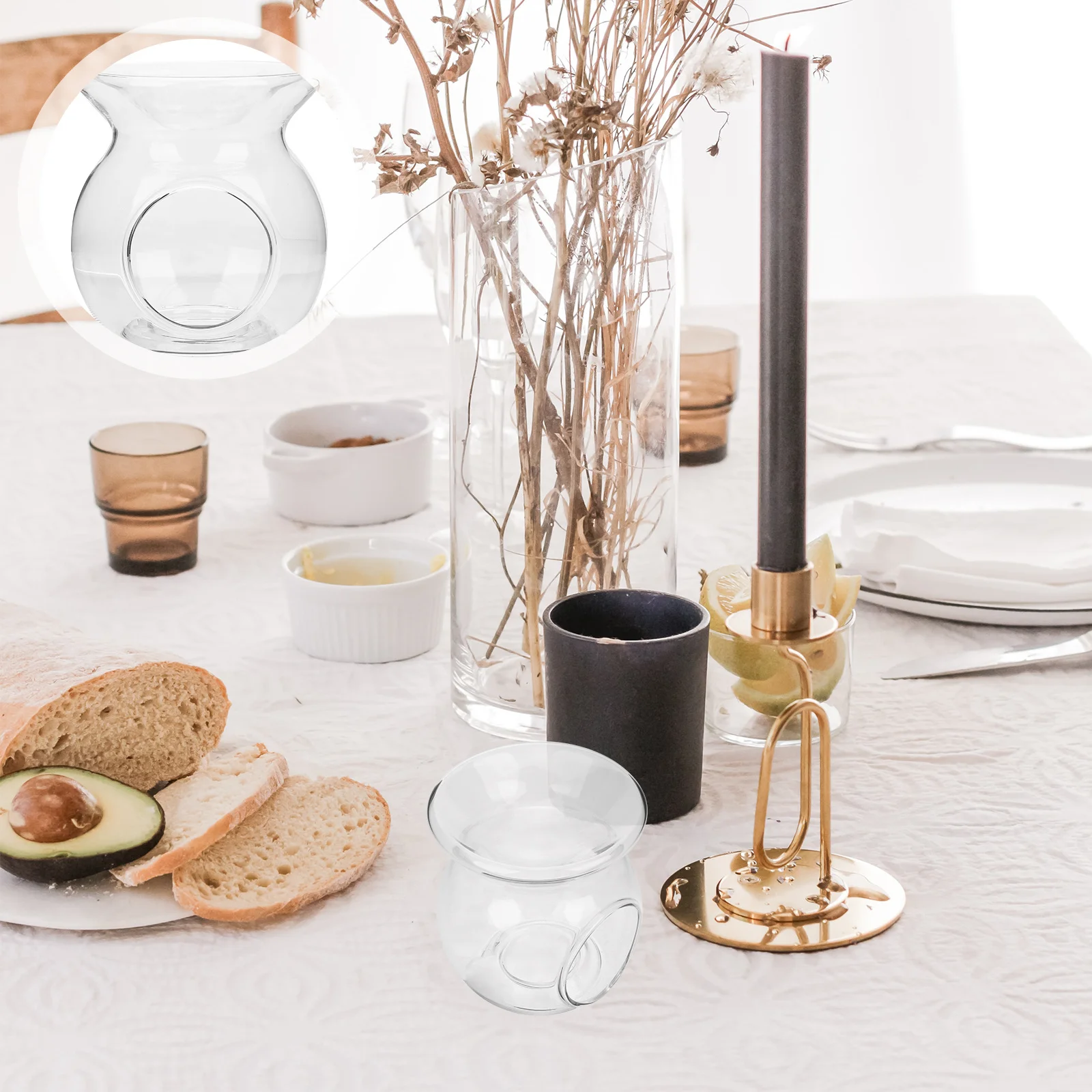 

Essential Tealight Holder High Temperature Resistant Oil Warmer Bedroom Decoration Wax Melt Warmer