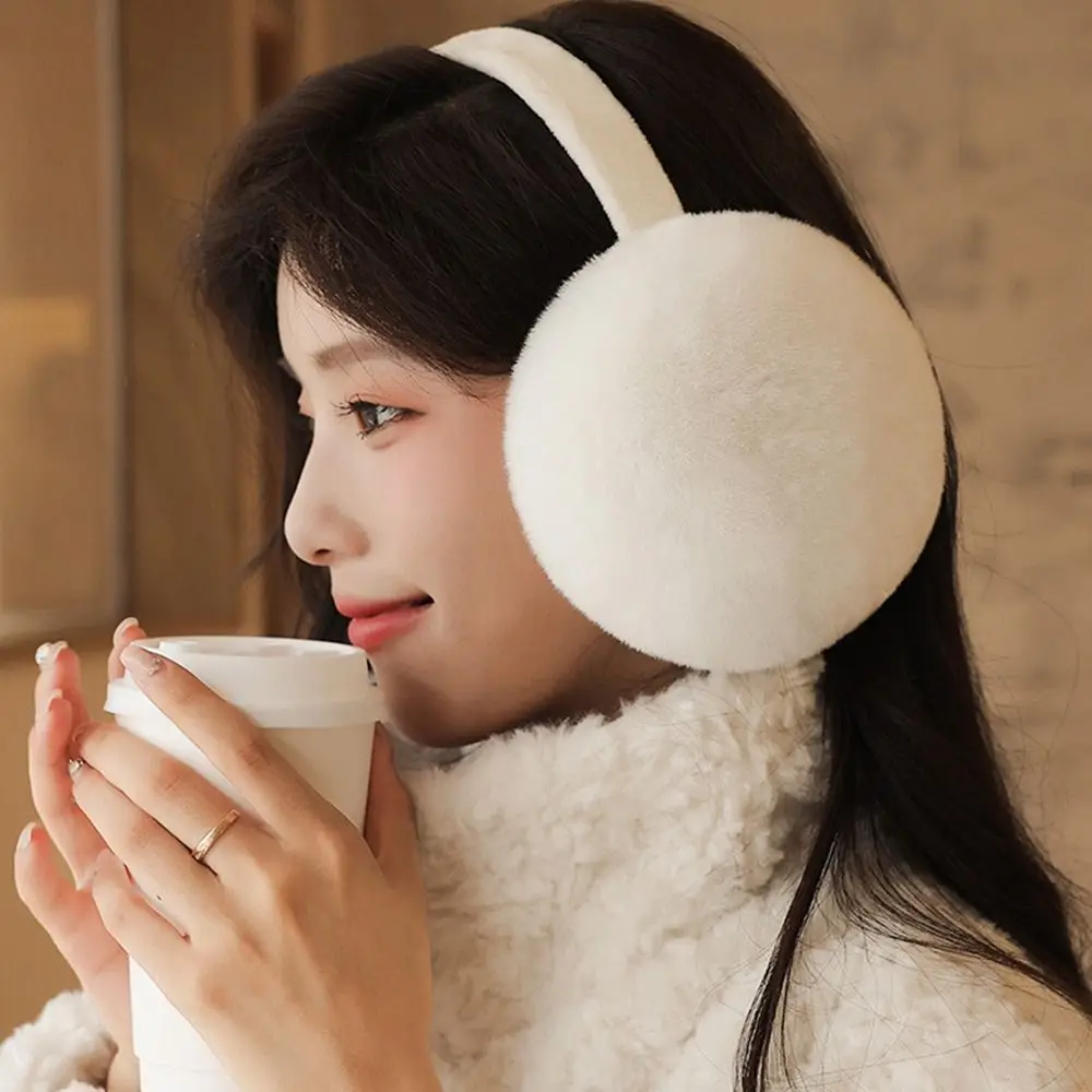 Fashion Winter Warm Soft Plush Earmuffs Cold Protection Warm Cold Protection Folding Ear Warmer Foldable Earflaps Gifts