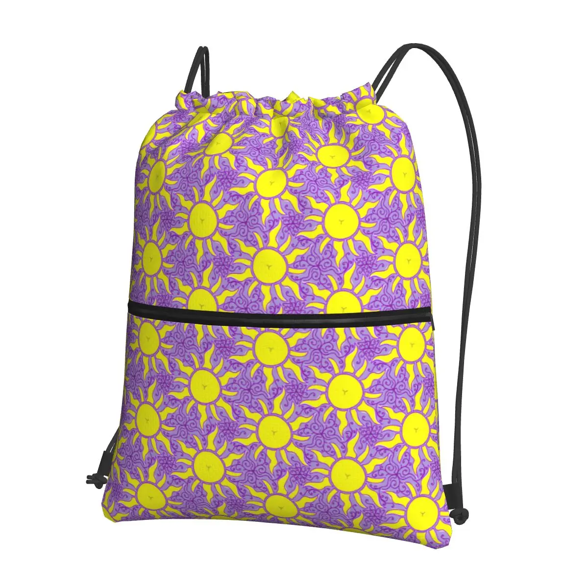 

Rapunzel Sun Lantern Backpacks Casual Drawstring Bundle Pocket Sports Bag Book Bags for Man Woman School