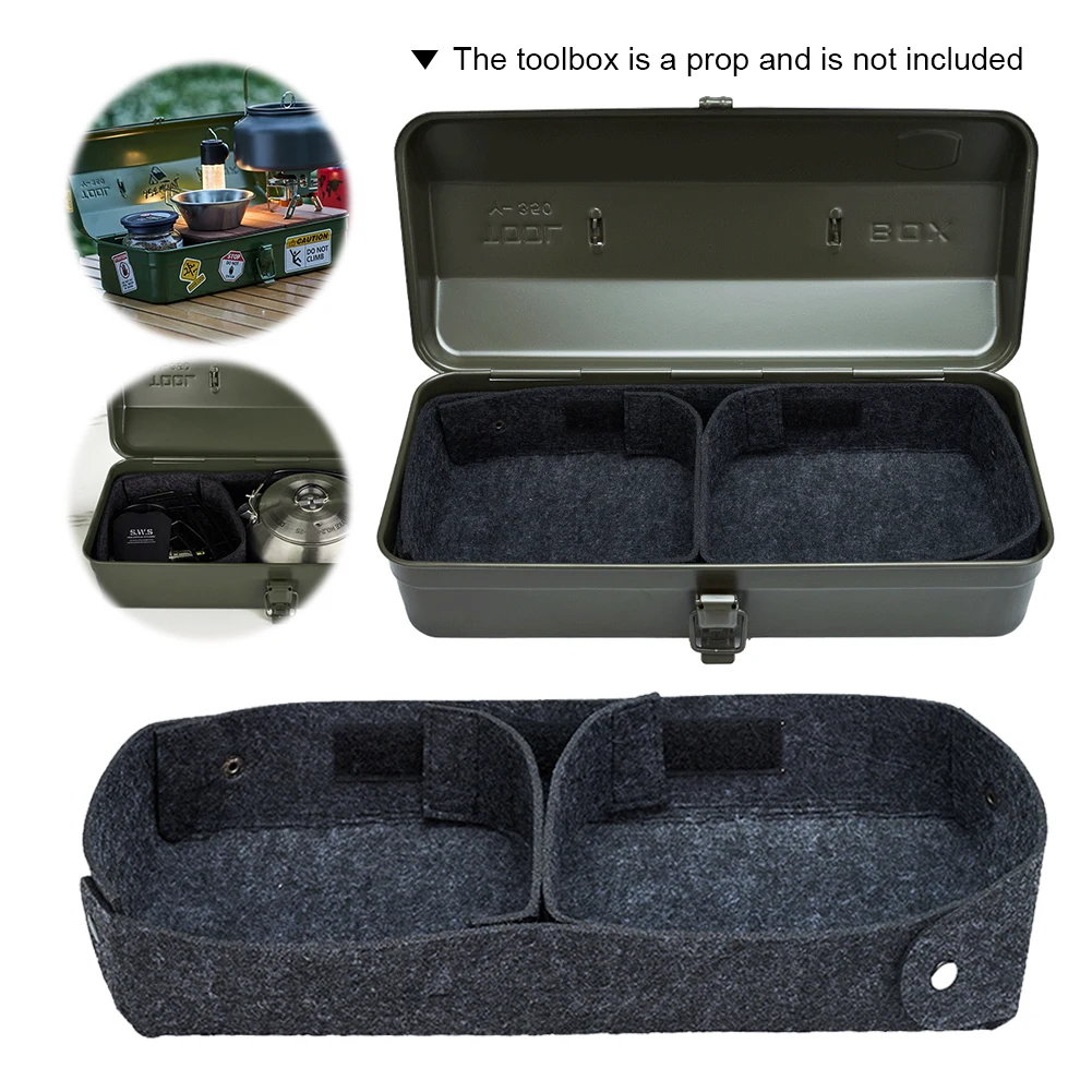 التقسيم الأدوات بطانة المضادة للانزلاق ورأى الأدوات إدراج المنظم ل Y350 الحديد الأدوات بطانة الحقيبة الداخلية في الهواء الطلق نزهة التخييم