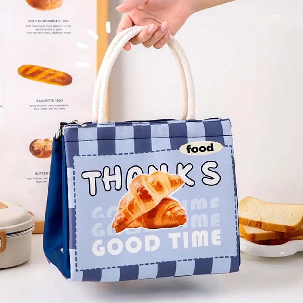 

Waterproof Cartoon Lunch Bag Aluminum Film Cute Food Thermal Handbag Portable Large Capacity Fruit Fresh-keeping Pouch Kids
