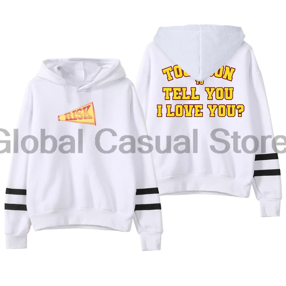 Gracie Abrams Risk Hoodie The Secret of Us Tour 2024 Pocketless Parallel Bars Sleeve Streetwear Men Women Hooded Sweatshirt