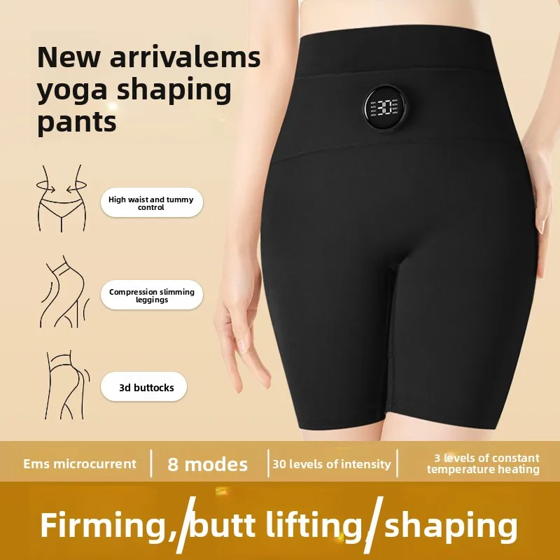 HANRIVERWomen's Toning Pants - 29 Intensity Levels Electronic Muscle Stimulator for Home Gym Yoga Slimming Shapewear view 2