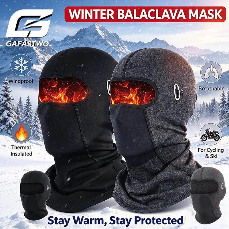 Thermal Winter Balaclava Cycling Full Face Mask Warm Outdoor Sports Motorcycle Ski Fishing Hunting Mask Fleece Scarf Cap Bandana