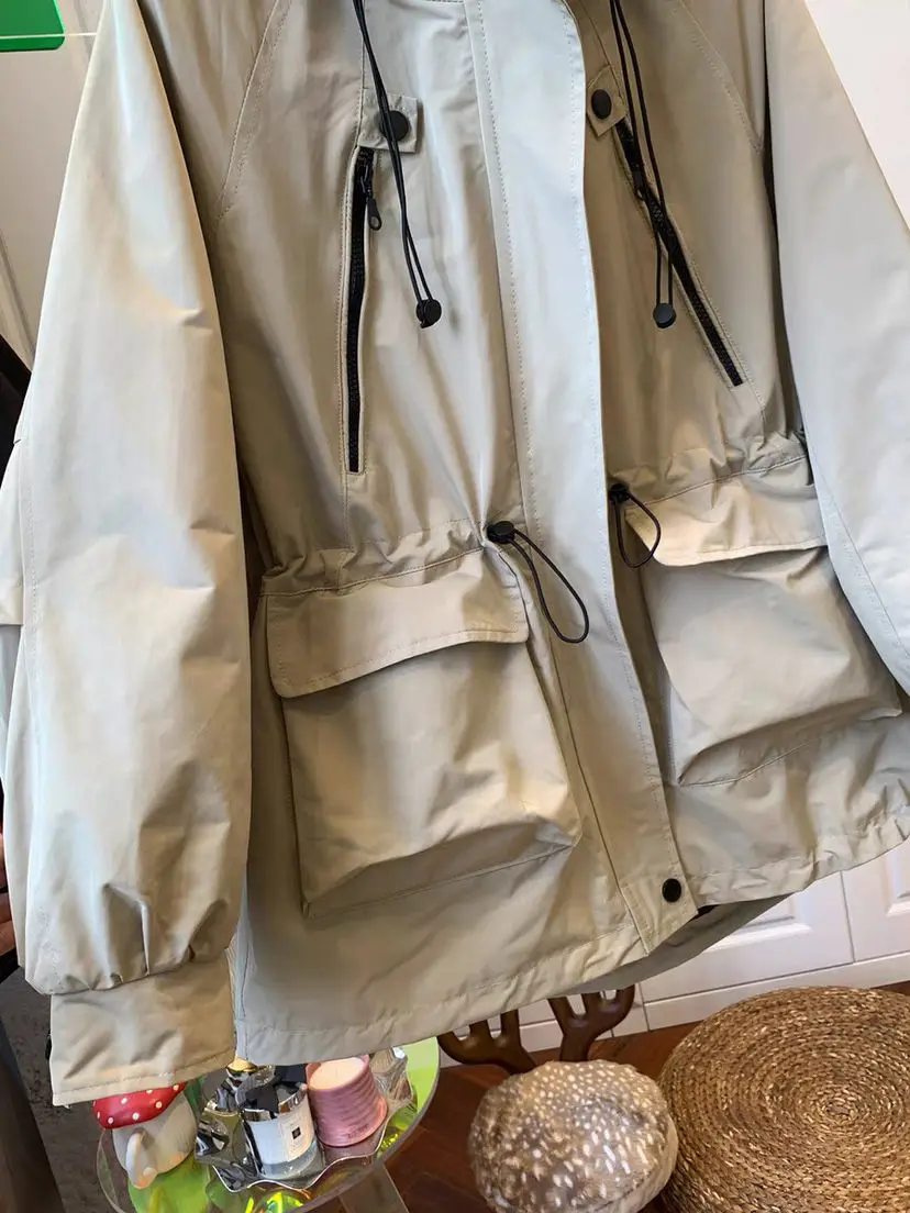 Faionable ort البيسبول Jaet 2025 ربيع الخريف حجم كبير معطف مقنع التخسيس العصرية سترة واقية تخفيف الكورية Sle #4