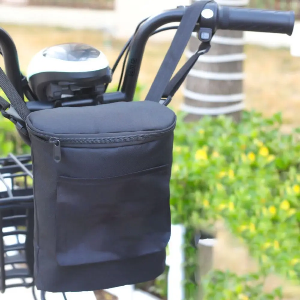 

Сумка на руль большой емкости, ткань Оксфорд, съемная сумка для хранения, водонепроницаемая подвесная сумка на молнии, мотоциклы, электромобили