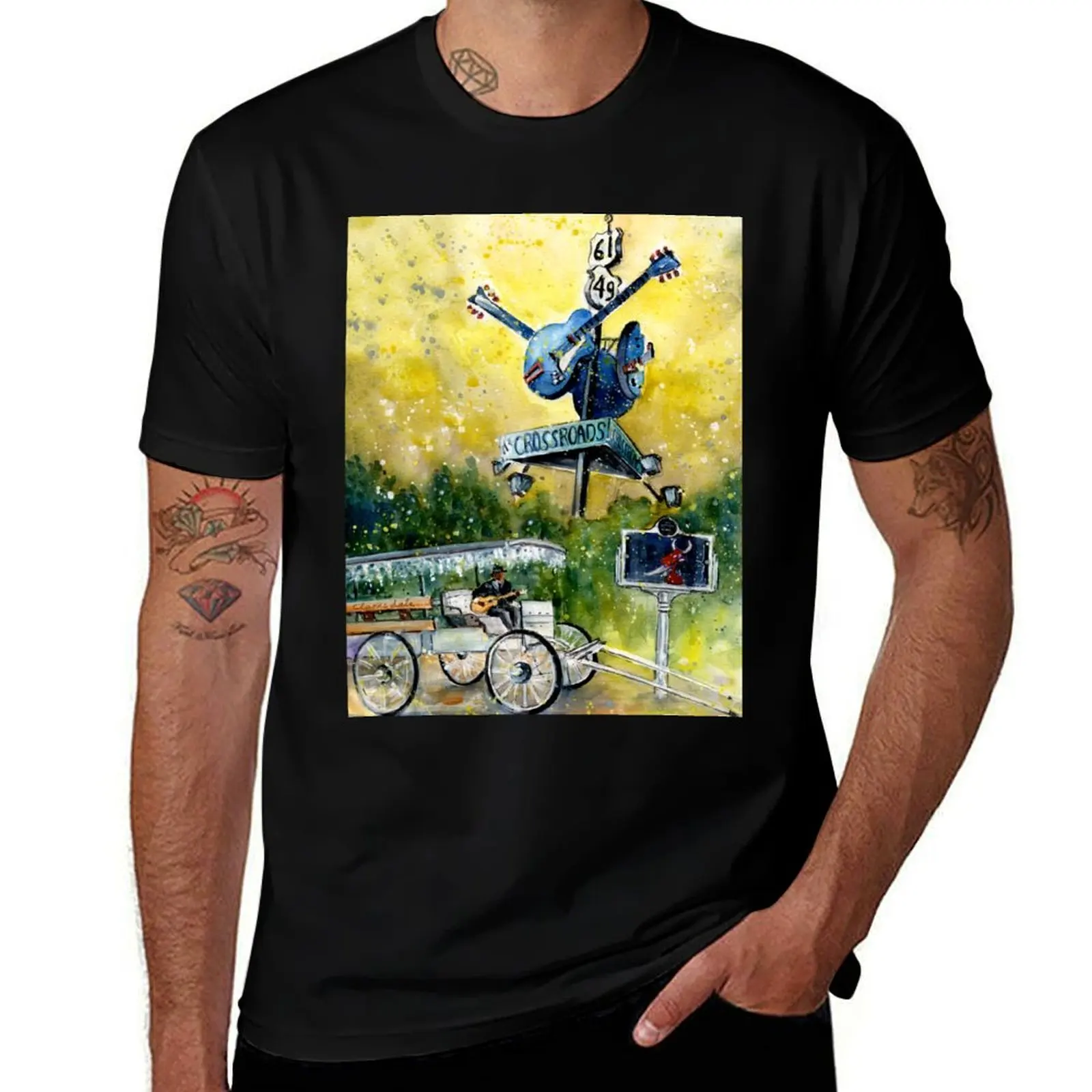 

Clarksdale Authentic T-Shirt cotton tshirt 100% t shirt man plain cotton t shirts man 100% T-shirt