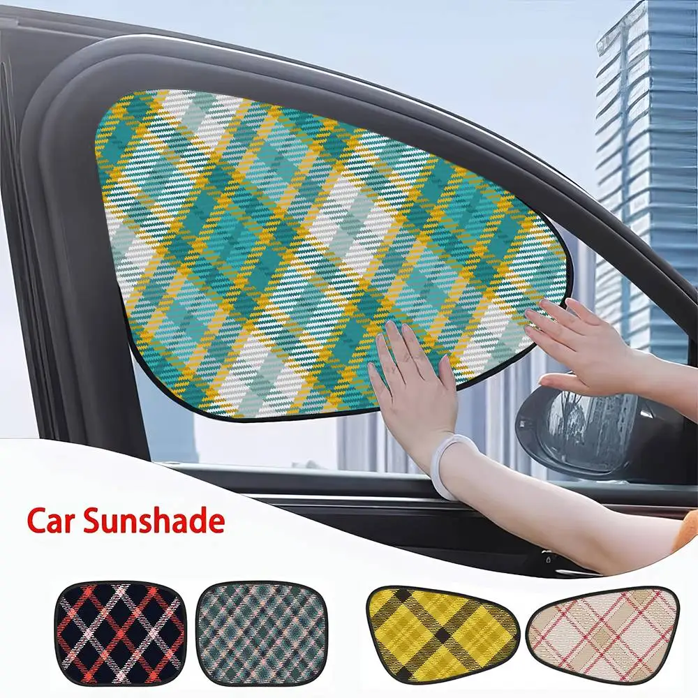 

Солнцезащитные козырьки на боковое окно автомобиля с принтом тартан — солнцезащитные блики/УФ-защита, защитный козырек для детей/детей