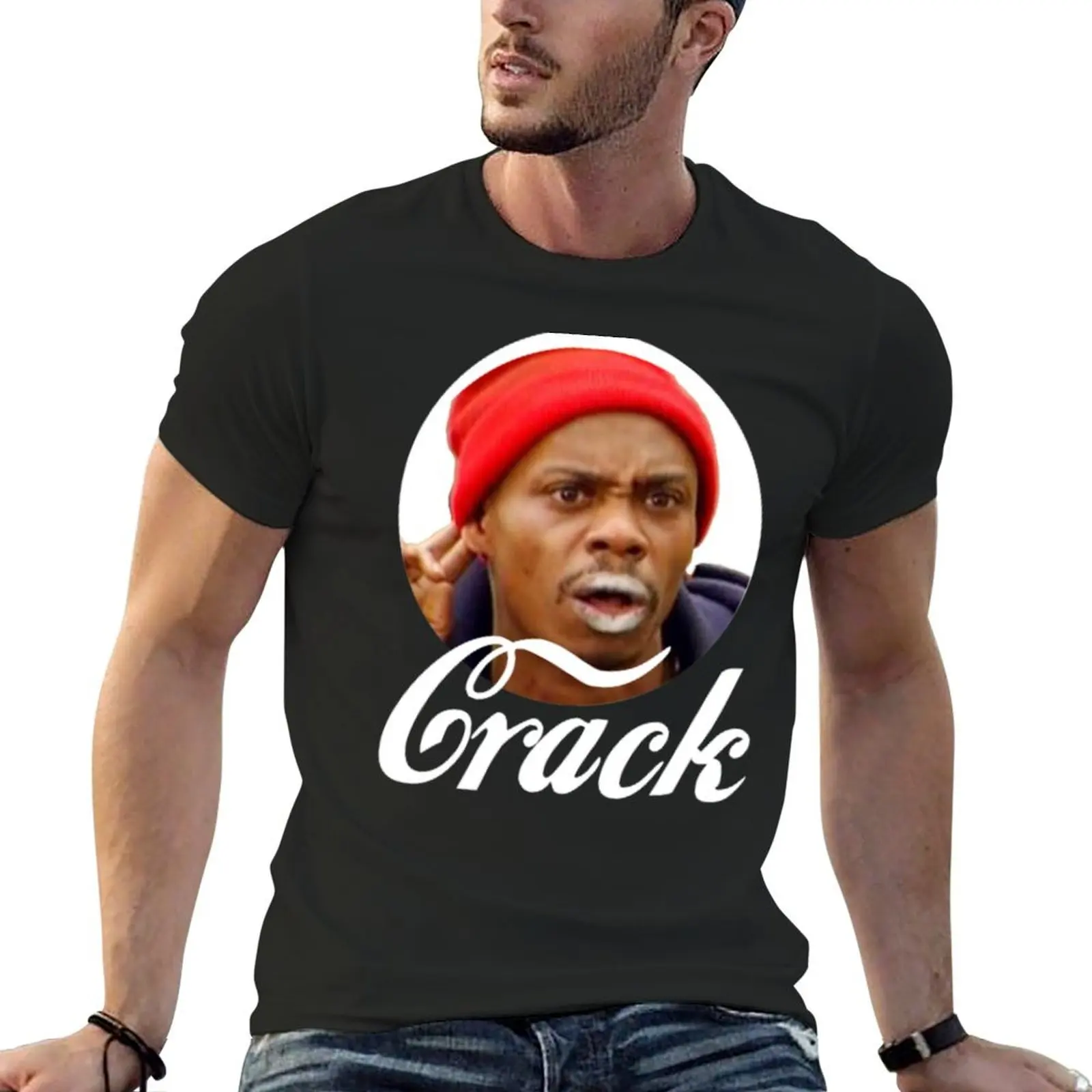

Crack! T-Shirt plus size tops vintage t shirts heavyweights mens t shirt