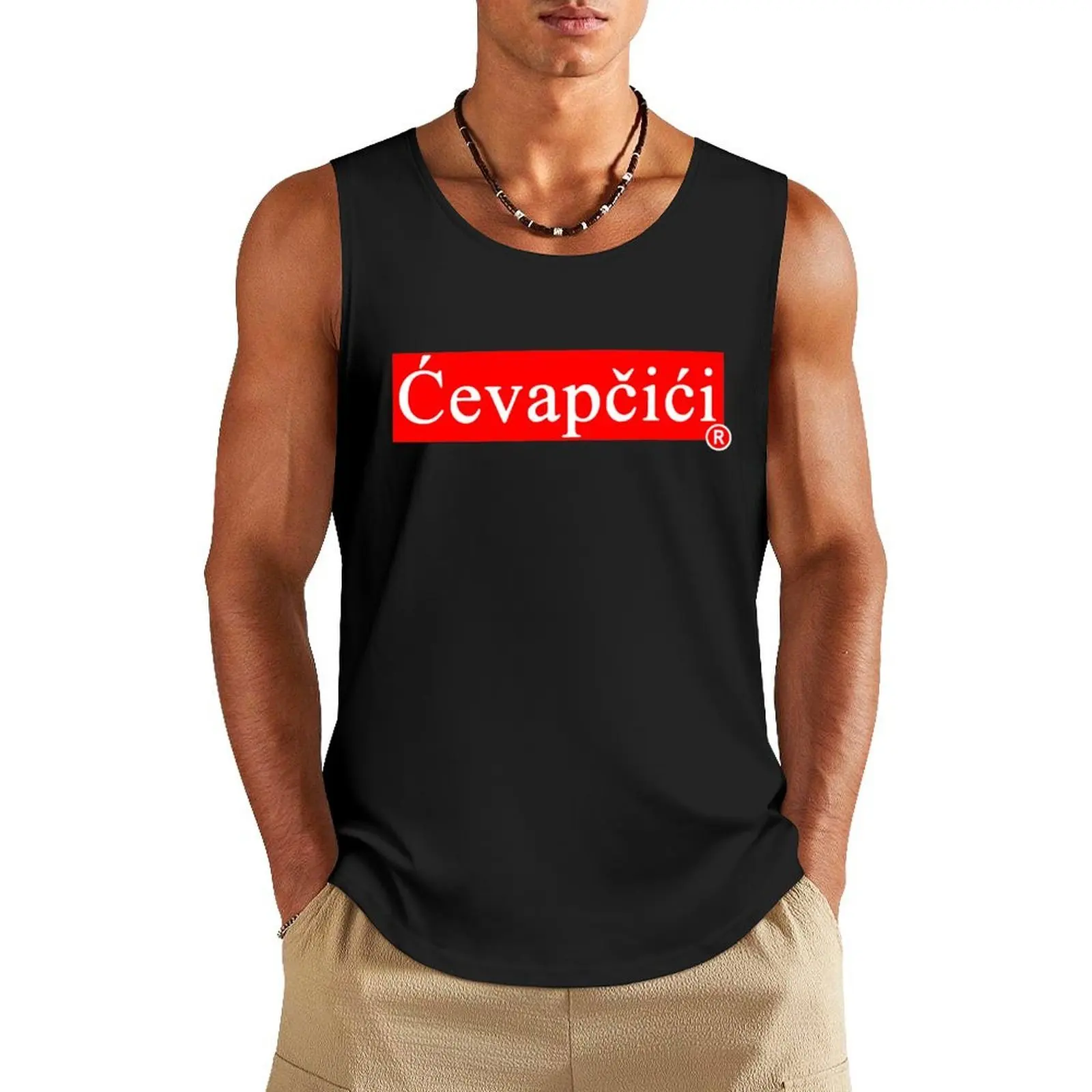 

CEVAPCICI - Bosna Srbija Hrvatska Balkan Food - CEVAPE Tank Top Мужская футболка без рукавов лето 2025 Футболка для спортзала мужская