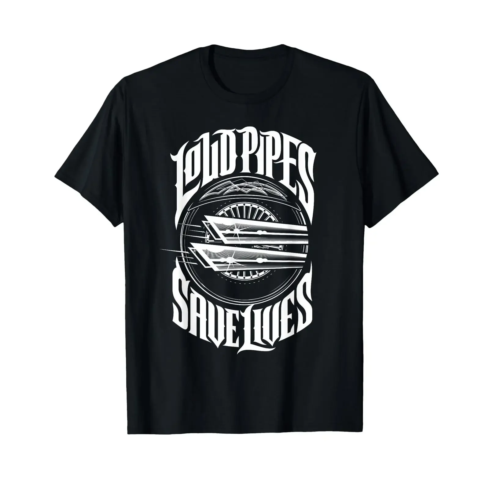 Motorcycle Loud Pipes Save Lives T Shirt for Bikers vintage Washed streetwear Top For Everyday Wear designer clothes