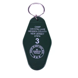 Camp Crystal Lake Wessex County New Jersey HOTEL KeyChain Keyring Tag Key Chains TV Show Office Fans Funny Accessory Custom logo