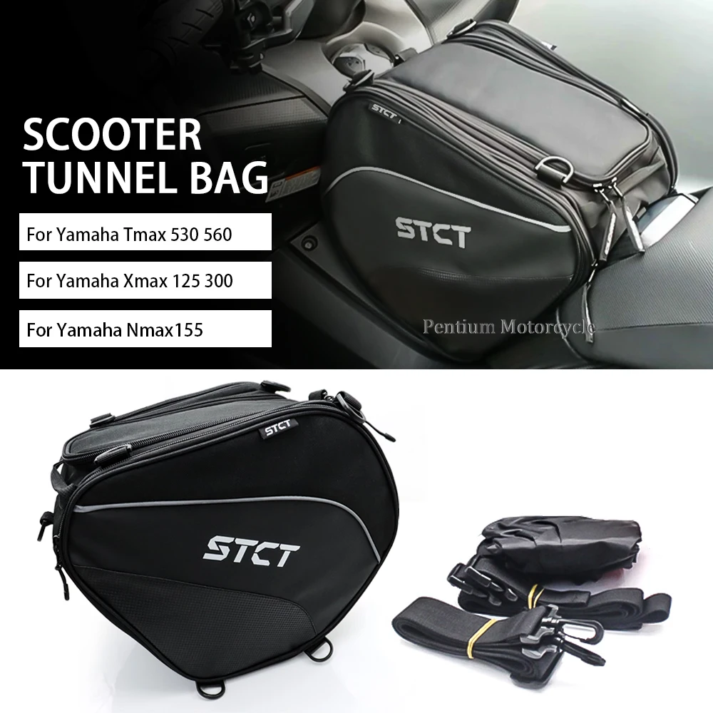 

For Yamaha Tmax 530 560 Xmax X-max 125 300 nmax155 Scooter Tunnel Bag Waterproof Fuel Tank Bag Motorcycle Gas Tank Bags