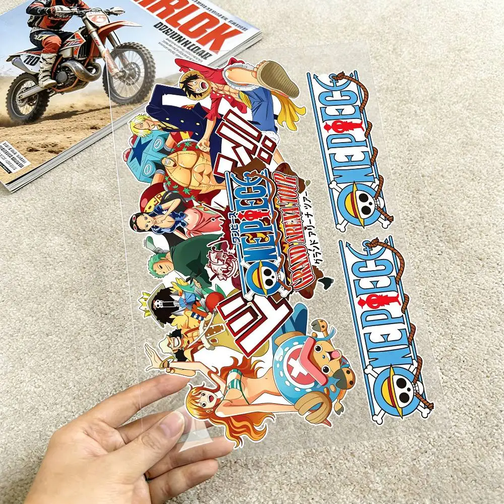 

One Piece Reflective Motorcycle Stickers Waterproof Vinyl Decals for Motorbike Helmet Fuel Tank Bike