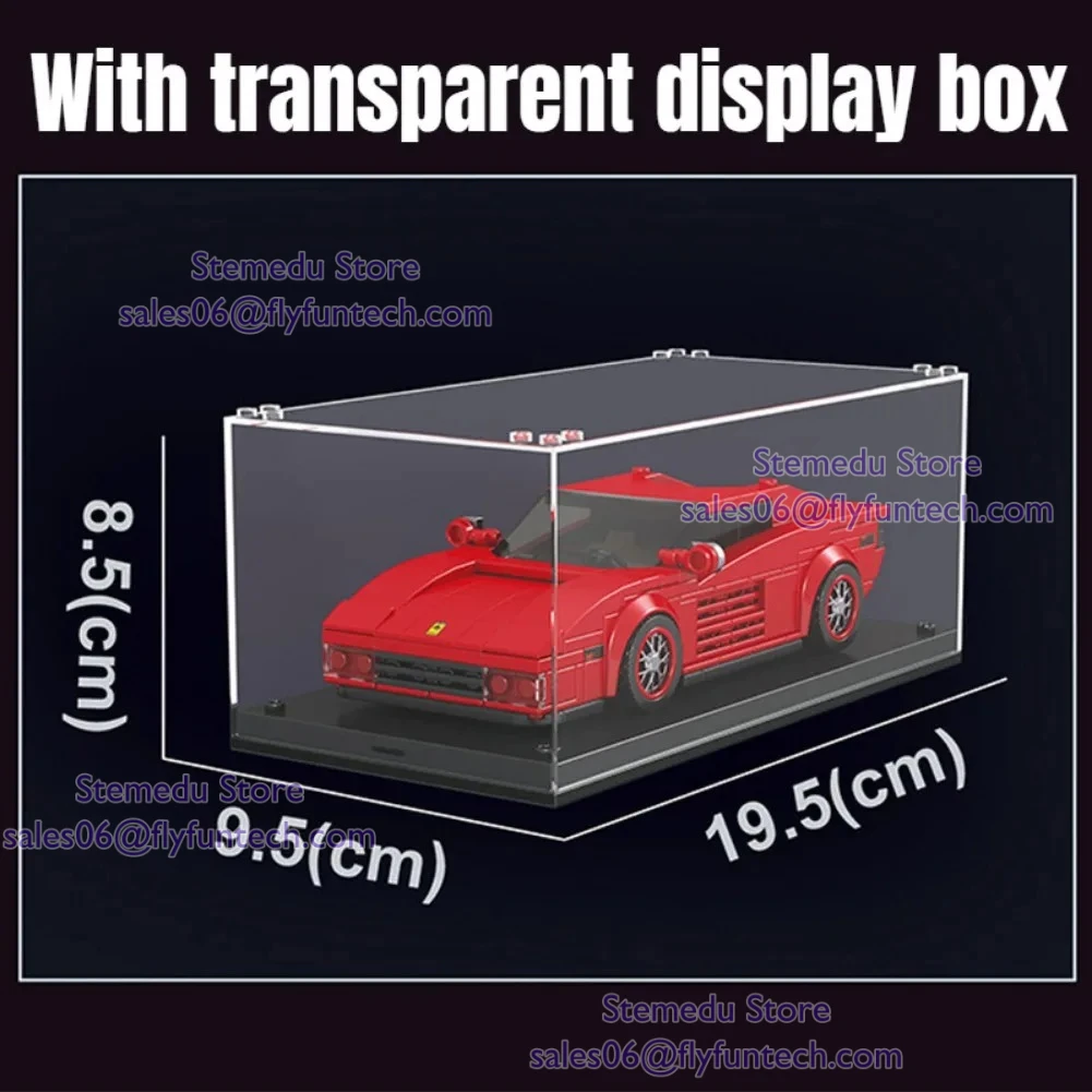 Schimmel Koning 27001-27016 Technische Auto Bouwspeelgoed De Sport Snelheid Racewagen Model Met Display Box Montage Bricks Geschenken kinderen