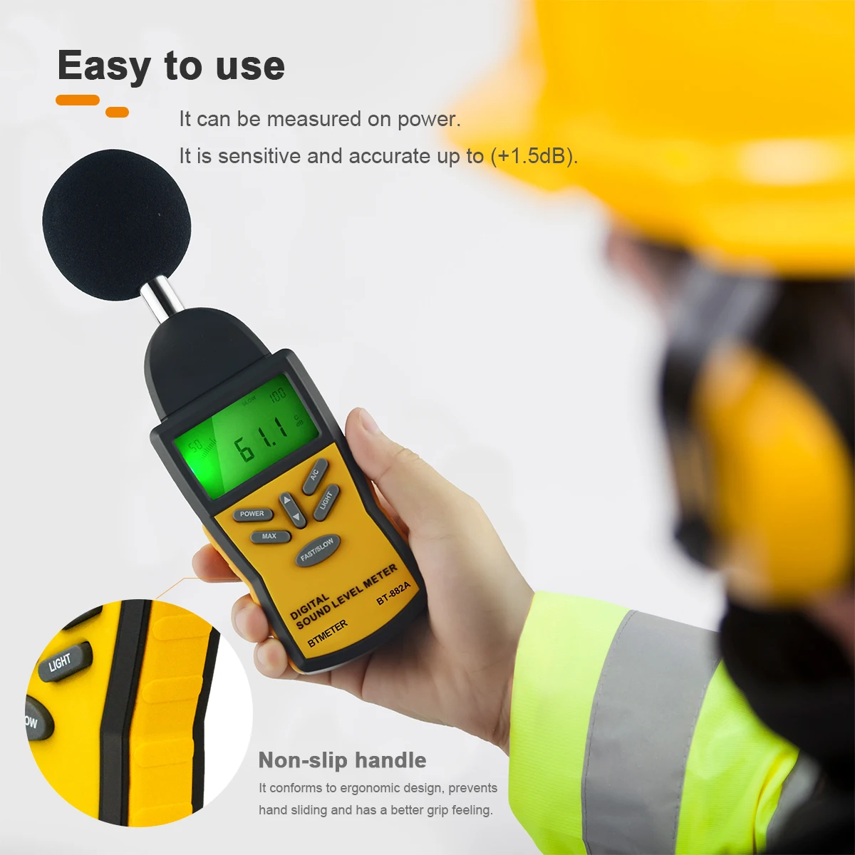 30-130dB Digital Sound Level Meter Audio Level Meter Sonometro Sound Meter Decibelimetro with LCD Display